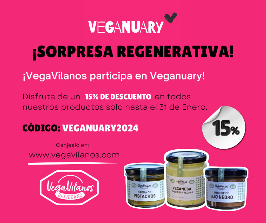 Veganuary, descuento con Vegavilanos
